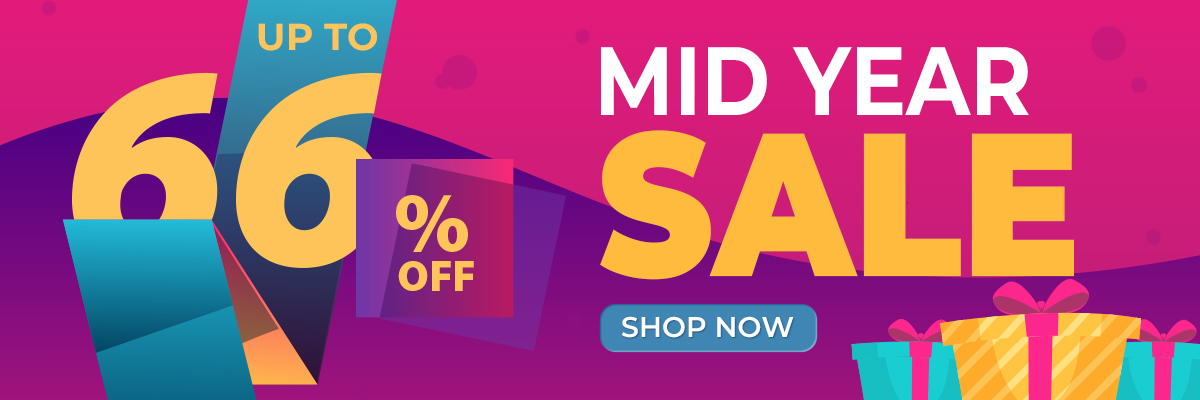 MID YEAR SALE! UP TO 66% OFF! SHOP NOW >>