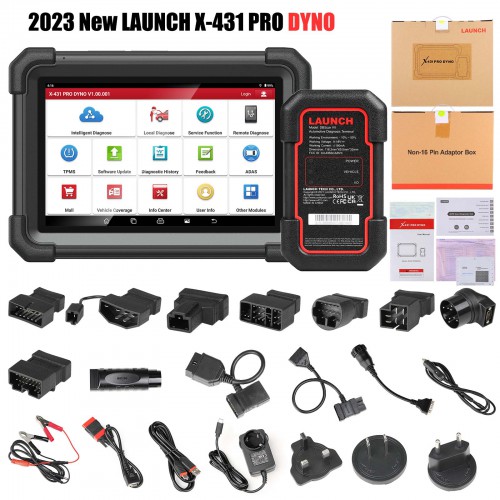 2024 LAUNCH X431 PRO DYNO All System Diagnostic Scanner, Bi-directional, ECU Coding, 37+ Services, CANFD DOIP, FCA SGW, Same function as PROS V5.0