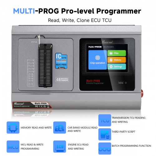 [AUTO 4% OFF €731] Xhorse Multi-Prog Programmer ECU Programmer with Free MQB48 License Upgraded Version of VVDI Prog Expert Mode Batch Write Chips