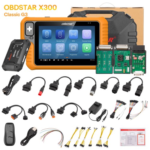 2024 OBDSTAR X300 Classic G3 (Key Master G3) Key Programmer Package With Built-in CAN FD DoIP Supports Car, E-Car, HD, Motorcycle, Marine IMMO