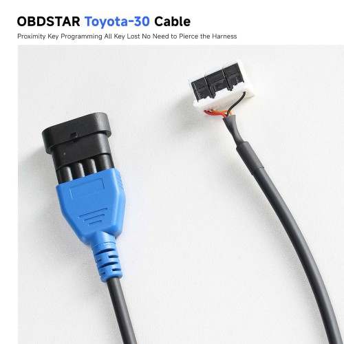 OBDSTAR Toyota-30 Cable Proximity Key Programming All Key Lost No Need to Pierce the Harness