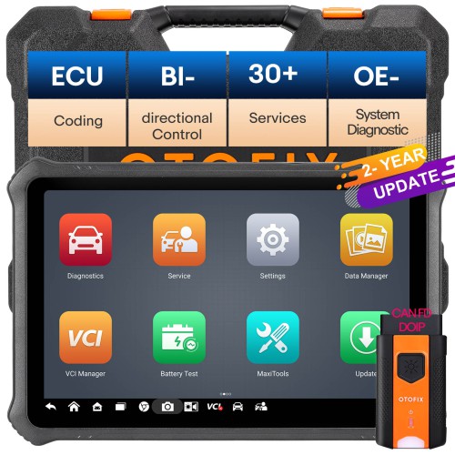 2024 OTOFIX D1 PRO Bi-Directional Scanner Full System Diagnostic Tool CANFD & DoIP, ECU Coding, 40+ Service, Auto Scan 2.0, Guided Functions