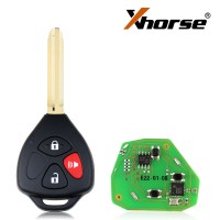 5pcs XHORSE XKTO04EN Wire Remote Key Toyota Style 3 Buttons for VVDI VVDI2 Key Tool English Version