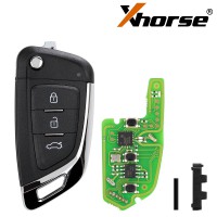 5pcs Xhorse XKKF03EN Flip Type Wire Universal Remote Key 3 Buttons