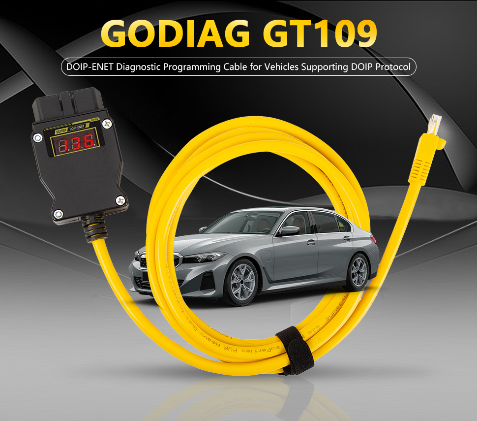 GODIAG GT109 DOIP-ENET Diagnostic Programming Cable for Vehicles