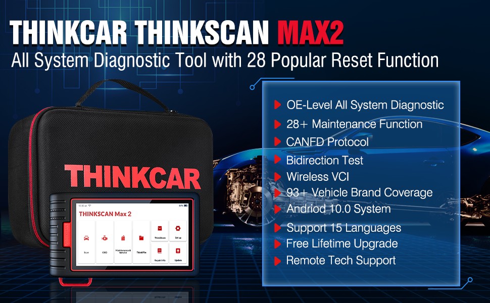 THINKCAR ThinkScan Max 2 OBD2 Scanner 