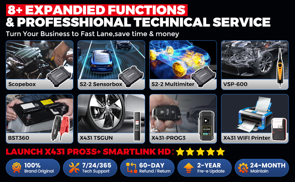 LAUNCH X431 PRO3S+ SmartLink HD Car & Truck Scanner