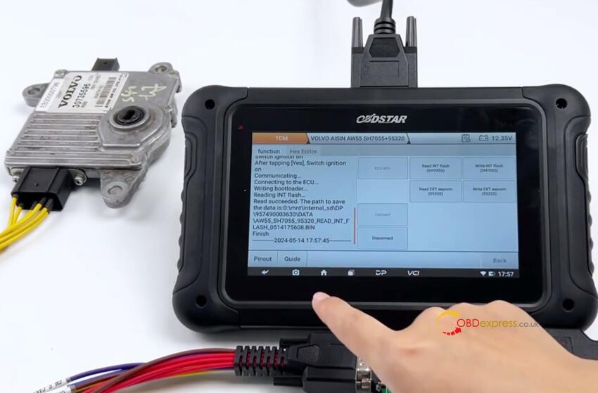 OBDSTAR DC706 read and write VOLVO GETRAG and AISIN TCMs
